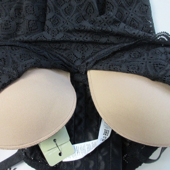 Intimissimi Eleonora Lace Bodysuit 38B Black Lingerie Adjustable Straps Sexy 120 - Picture 7 of 8